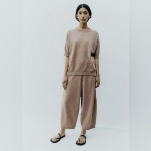 Cordera Soft Cotton Knit Pants : Nougat